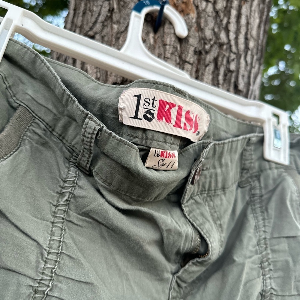 1st Kiss Olive Women's Cargo Shorts - Picture 4 of 7